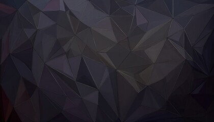 Leinwandbilder -  dark geometric polygonal pattern with sharp triangular facets, abstract modern texture for background, branding, and design