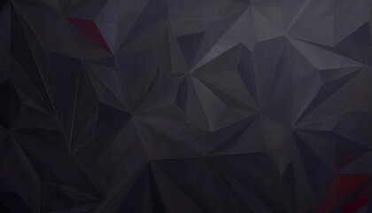 Leinwandbilder -  dark geometric polygonal pattern with sharp triangular facets, abstract modern texture for background, branding, and design