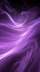 Wall Mural - purple energy flowing in abstract waves background