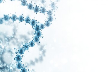 Poster - Abstract molecular structures on a clean background with a soft gradient for scientific purposes