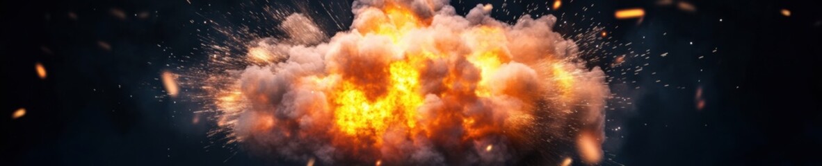 Aufkleber - Cinematic VFX Explosion Dynamics High-Impact Visual Effects for Digital Media, Gaming and Immersive Content Design
