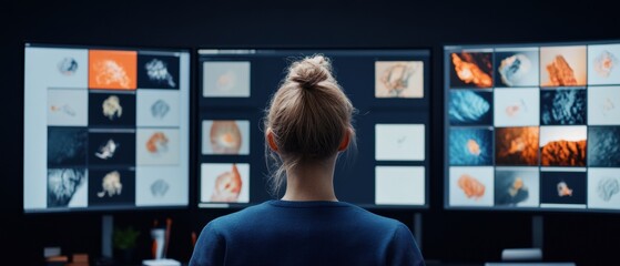 Aufkleber - Hybrid Analytics Workspace Next-Gen Data Visualization for Tech Professionals - Immersive Performance Monitoring and Multi-Screen Research Intelligence