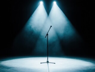Aufkleber - Immersive Performance Storytelling Cinematic Stage Design with Dynamic Spotlight - Minimalist Entertainment Branding and Creative Content Production