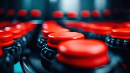 Fototapete - Hyper-Precision Industrial Automation AI-Driven Robotic Food Processing with Next-Gen Smart Manufacturing Technologies and Cutting-Edge Production Optimization