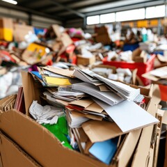 Poster - Circular Economy Revolution Industrial Recycling Facility Workflow - Sustainable Waste Management Transformation for Climate-Conscious Enterprises