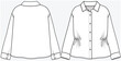 © JUSTDZINE - DROP SHOULDER WOVEN SHIRT WITH SIDE TIE UP DETAIL DESIGNED FOR TEEN AND KID GIRLS IN VECTOR ILLUSTRATION FILE