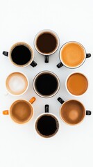 Poster - Collaborative Caffeine Symmetry Modern Workspace Networking Through Artisan Coffee Culture - Minimalist Team Connection Visualization