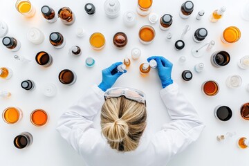 Leinwandbilder - Next-Gen Scientific Discovery Precision Lab Research in Wellness Innovation - Cutting-Edge Experimental Design for Molecular Health Solutions