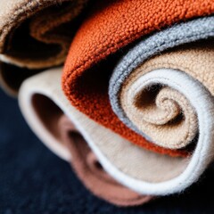 Poster - Circular Texture Exploration Innovative Carpet Material Design Showcasing Sustainable Textile Engineering and Modular Commercial Flooring Solutions
