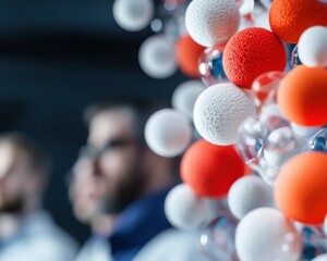 Leinwandbilder - Quantum Visualization Next-Gen Scientific Innovation in Molecular Holographic Design - Cutting-Edge Research Technology for Biotech and Pharmaceutical Breakthroughs