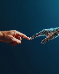Aufkleber - Quantum Convergence Human-AI Symbiosis Reimagining Digital Transformation through Immersive Neural Connection and Innovative Tech Collaboration