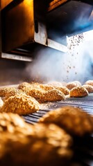 Poster - Artisan Bread Revolution High-Performance Industrial Baking Technology Transforming Automated Sesame Seed Bread Production with Precision Culinary Engineering