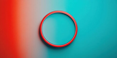 Aufkleber - Minimalist Digital News Alert Graphic Dynamic Gradient Circular Interface Showcasing Modern Information Design for Tech-Driven Communication Strategies