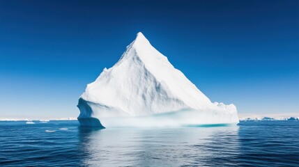 Aufkleber - Climate Crisis Visualization Majestic Arctic Iceberg Revealing Hidden Environmental Impact - Immersive Sustainability Storytelling for Global Awareness Campaigns