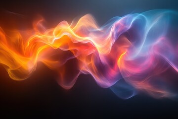 Aufkleber - A vibrant swirl of colors blending beautifully, creating a mesmerizing abstract pattern that captivates the viewer's imagination.