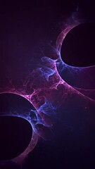 Wall Mural - cosmic nebula abstract in purple and blue. artistic space themed background for mobile phone wallpap