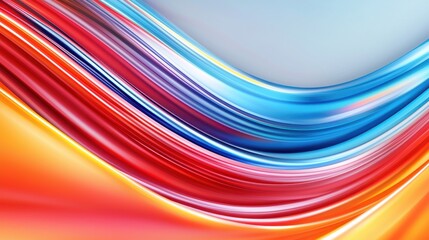 Wall Mural - a bright, colorful abstract background with vivid streaks of red, blue, and orange.