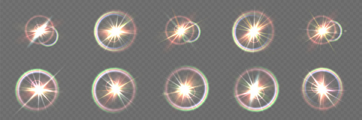 Wall Mural - star-sun light with glowing rays and radiant flashes. a high-quality vector illustration featuring b