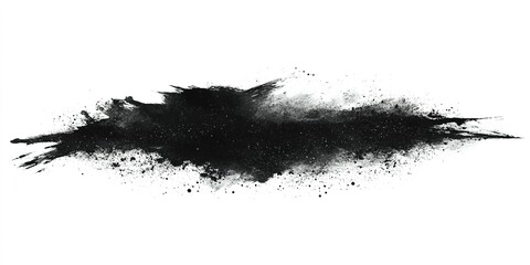 Wall Mural - abstract black paint splash showcases creative expression and dynamic design suitable for various ar