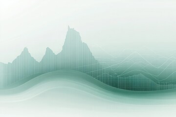 Aufkleber - Abstract financial charts in muted colors with clean design for data visualization and analysis purposes