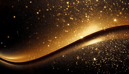 elegant black and gold abstract background with sparkling texture, luxury design
