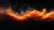 © nanskyblack - A vibrant explosion of orange, as if captured mid-splash, erupts against a sleek black background, inviting the viewer to explore the generative capabilities of Artificial Intelligence.