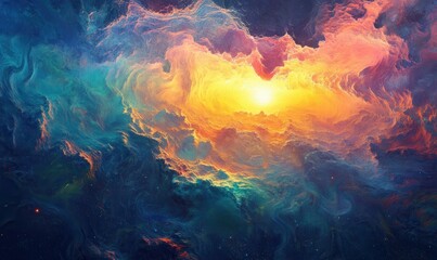 Wall Mural - sunrise from space