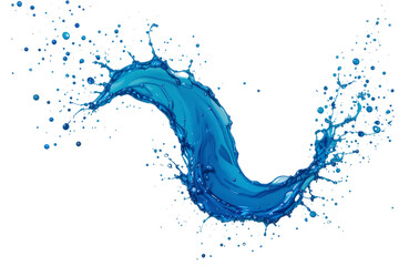 Canvas Print - dynamic water splash action studio high-quality image vibrant colors close-up fluid motion, isolated