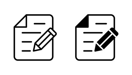 Note icon vector. notepad sign and symbol