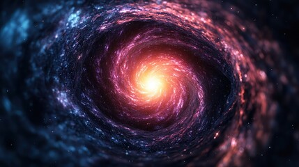 Wall Mural - Galactic Center Starlight Concepts. Vibrant galaxy swirling with stars and cosmic energy.