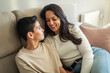 © Lupe Rodriguez/Stocksy - mother with her preteen son at home