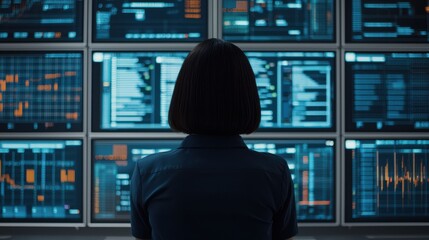 Data Engineer concept. Immersion in the Digital Realm Exploring Data Visualization and Analytics
