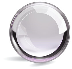 Wall Mural - Abstract Circular Glass Sphere Illustration