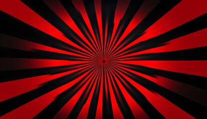 Poster - Red and Black Radial Lines Background