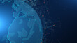 © Bernt Moss/Stocksy - Globe and network background