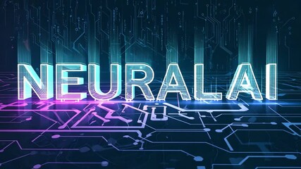 Wall Mural - illuminating neural ai: the words 