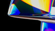 © Marcos Osorio/Stocksy - Iridescent abstract design with crystal-like curves and vibrant colors
