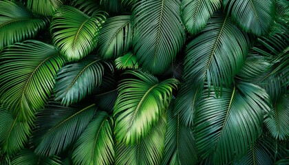 lush green tropical foliage background