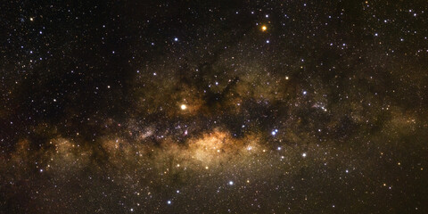Wall Mural - panorama stars in space dust in the universe and milky way galaxy