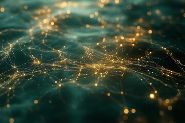 A massive quantum computer surrounded by holographic data projections.