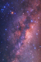 Wall Mural - clearly milky way galaxy with stars and space dust in the universe