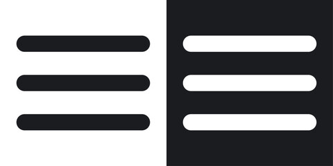 Menu icons set in flat filled style.