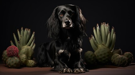 spaniel cactus black