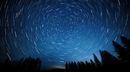 Wall Mural - sky star rounded