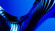 © Marcos Osorio/Stocksy - Dynamic blue geometric shapes create a modern abstract background