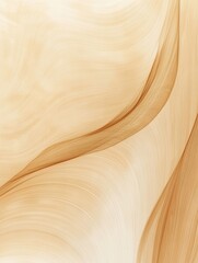 Poster - Warm wooden texture with flowing lines in beige and brown tones for modern design inspiration and organic aesthetics