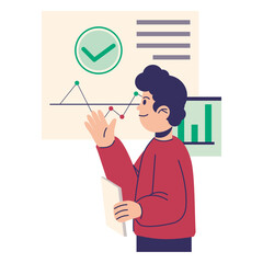 Program Developer Cartoon Character