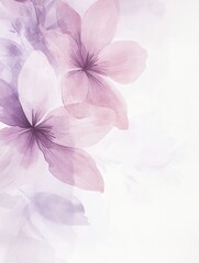 Poster - Delicate floral design with pastel colors and soft strokes ideal for feminine decor and design projects