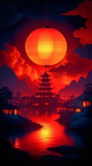 Wall Mural - sunset over the sea