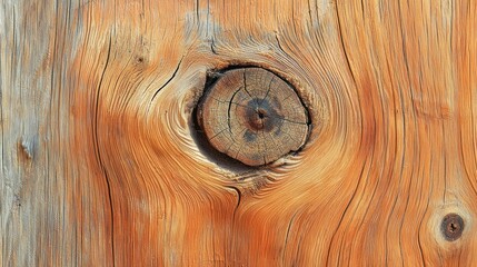 Wall Mural - Textured cedar wood with knots and natural imperfections